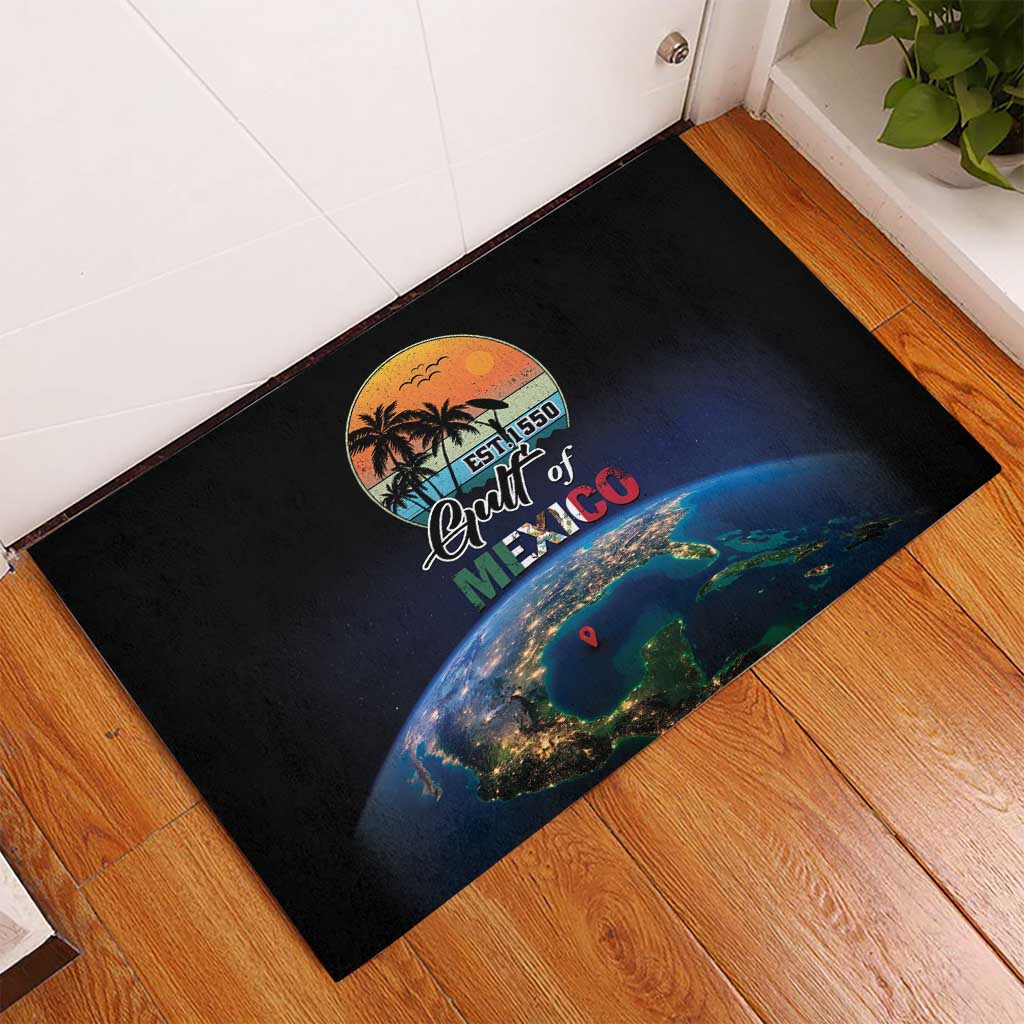 Gulf Of Mexico Est 1550 Rubber Doormat Gulf Of Mexico From Space