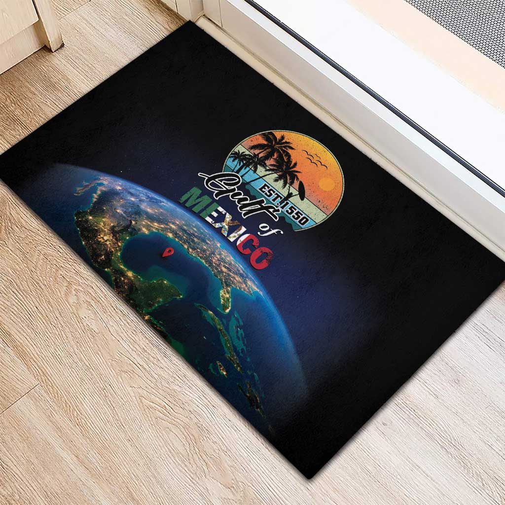 Gulf Of Mexico Est 1550 Rubber Doormat Gulf Of Mexico From Space