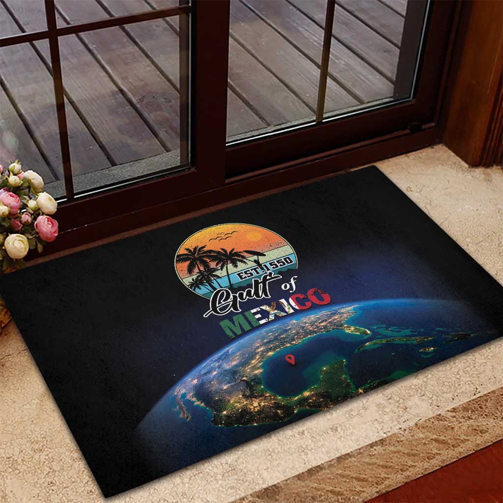 Gulf Of Mexico Est 1550 Rubber Doormat Gulf Of Mexico From Space