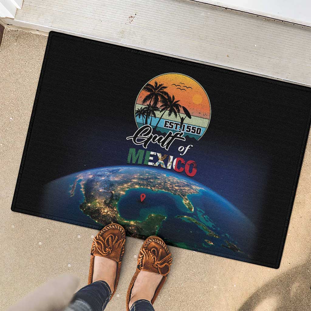 Gulf Of Mexico Est 1550 Rubber Doormat Gulf Of Mexico From Space