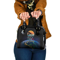 Gulf Of Mexico Est 1550 Shoulder Handbag Gulf Of Mexico From Space