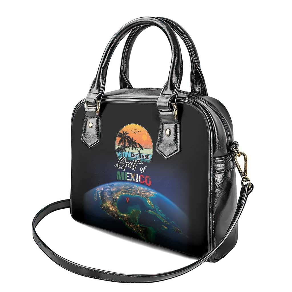 Gulf Of Mexico Est 1550 Shoulder Handbag Gulf Of Mexico From Space
