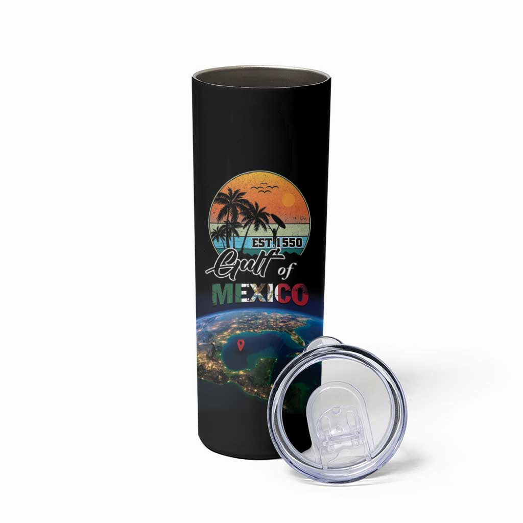 Personalized Gulf Of Mexico Est 1550 Skinny Tumbler Gulf Of Mexico From Space