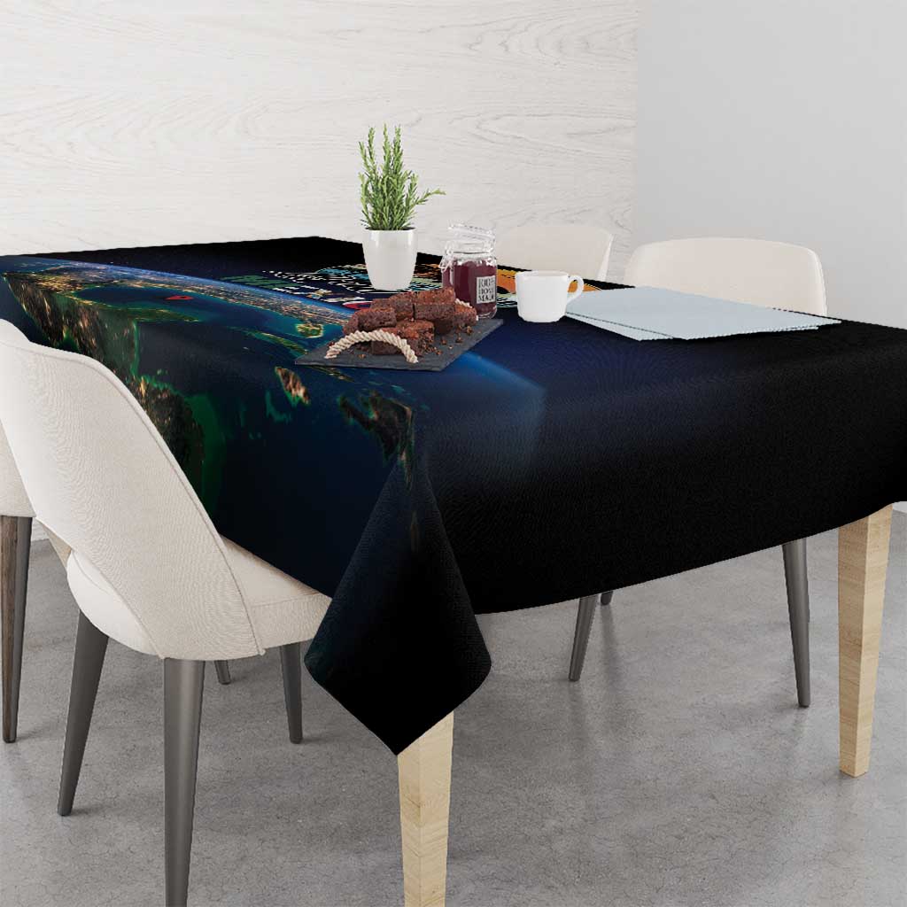 Gulf Of Mexico Est 1550 Tablecloth Gulf Of Mexico From Space