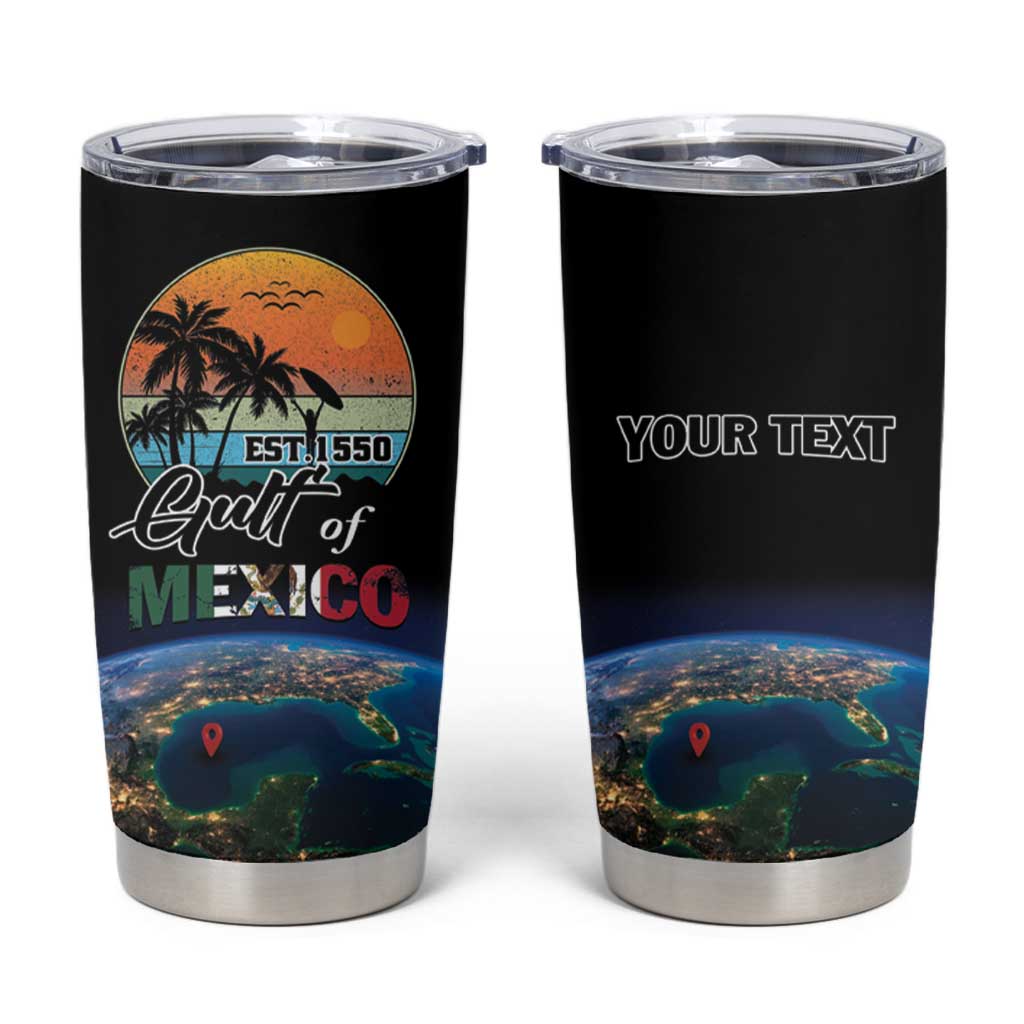 Personalized Gulf Of Mexico Est 1550 Tumbler Cup Gulf Of Mexico From Space