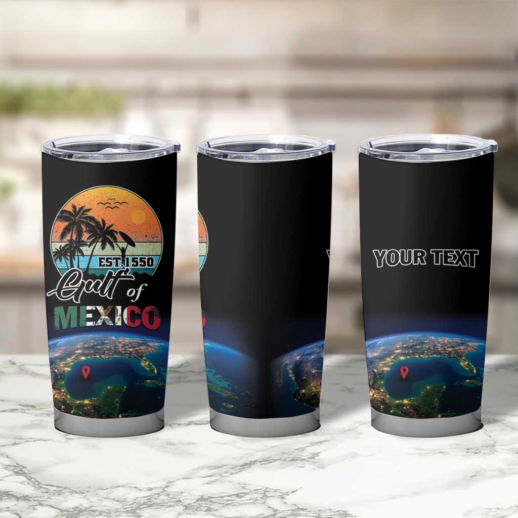 Personalized Gulf Of Mexico Est 1550 Tumbler Cup Gulf Of Mexico From Space