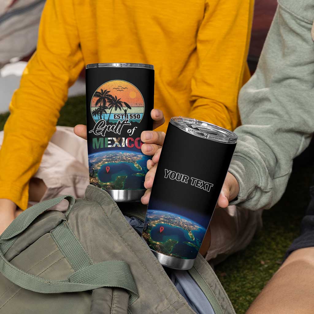 Personalized Gulf Of Mexico Est 1550 Tumbler Cup Gulf Of Mexico From Space