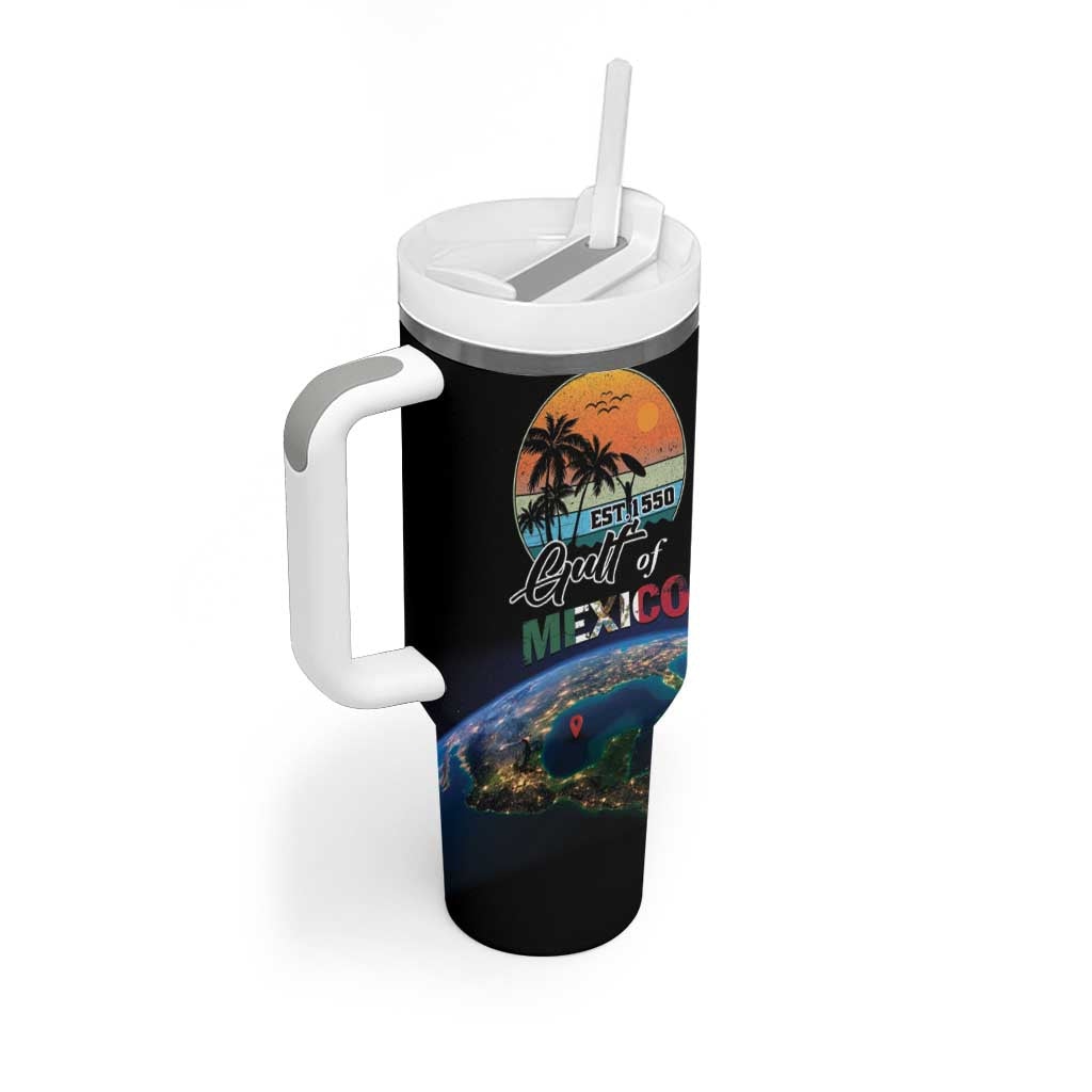 Personalized Gulf Of Mexico Est 1550 Tumbler With Handle Gulf Of Mexico From Space