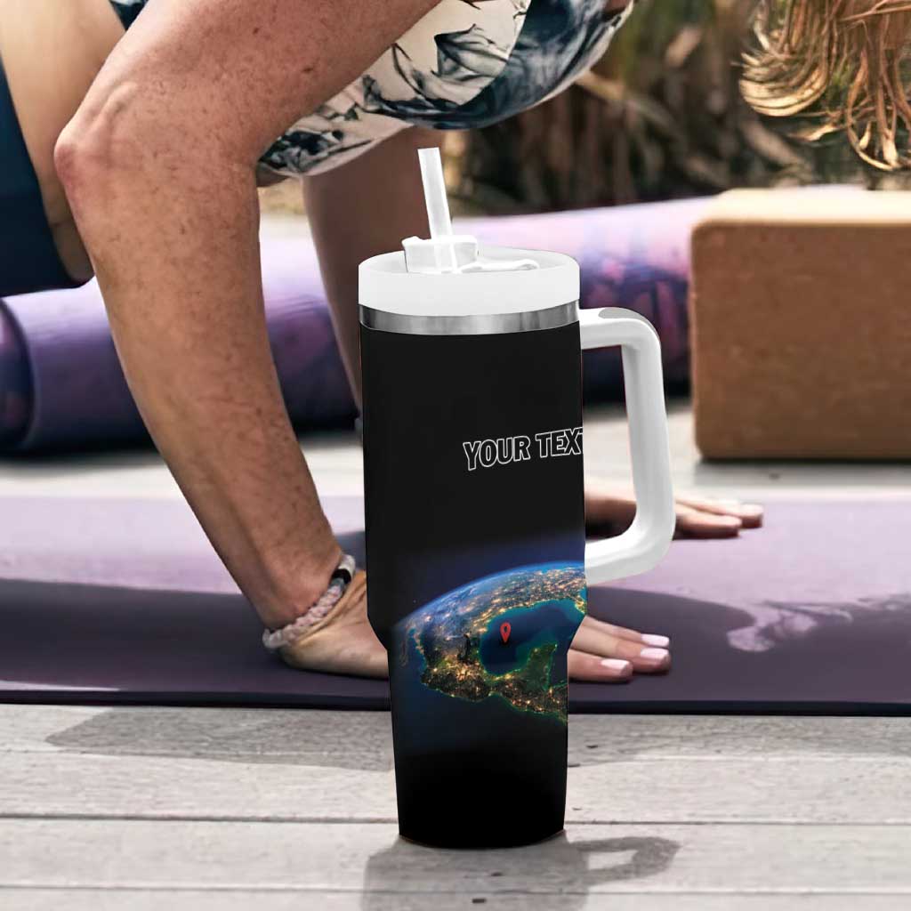 Personalized Gulf Of Mexico Est 1550 Tumbler With Handle Gulf Of Mexico From Space
