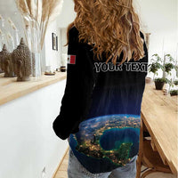 Personalized Gulf Of Mexico Est 1550 Women Casual Shirt Gulf Of Mexico From Space