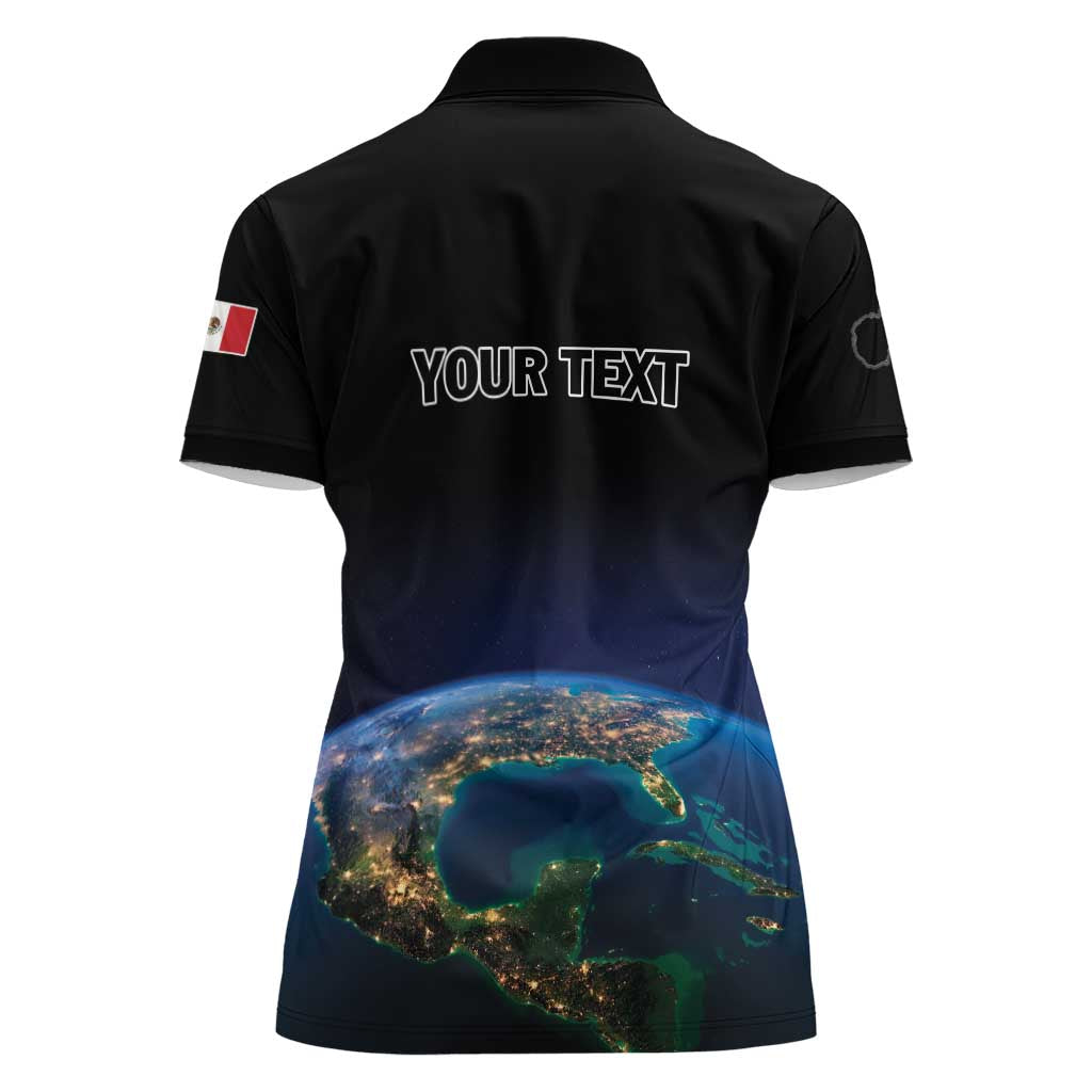 Personalized Gulf Of Mexico Est 1550 Women Polo Shirt Gulf Of Mexico From Space