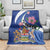 Canada Alberta Province Blanket Wild Rose Fortis et liber