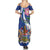 Personalized Canada Alberta Province Family Matching Summer Maxi Dress and Hawaiian Shirt Wild Rose Fortis et liber