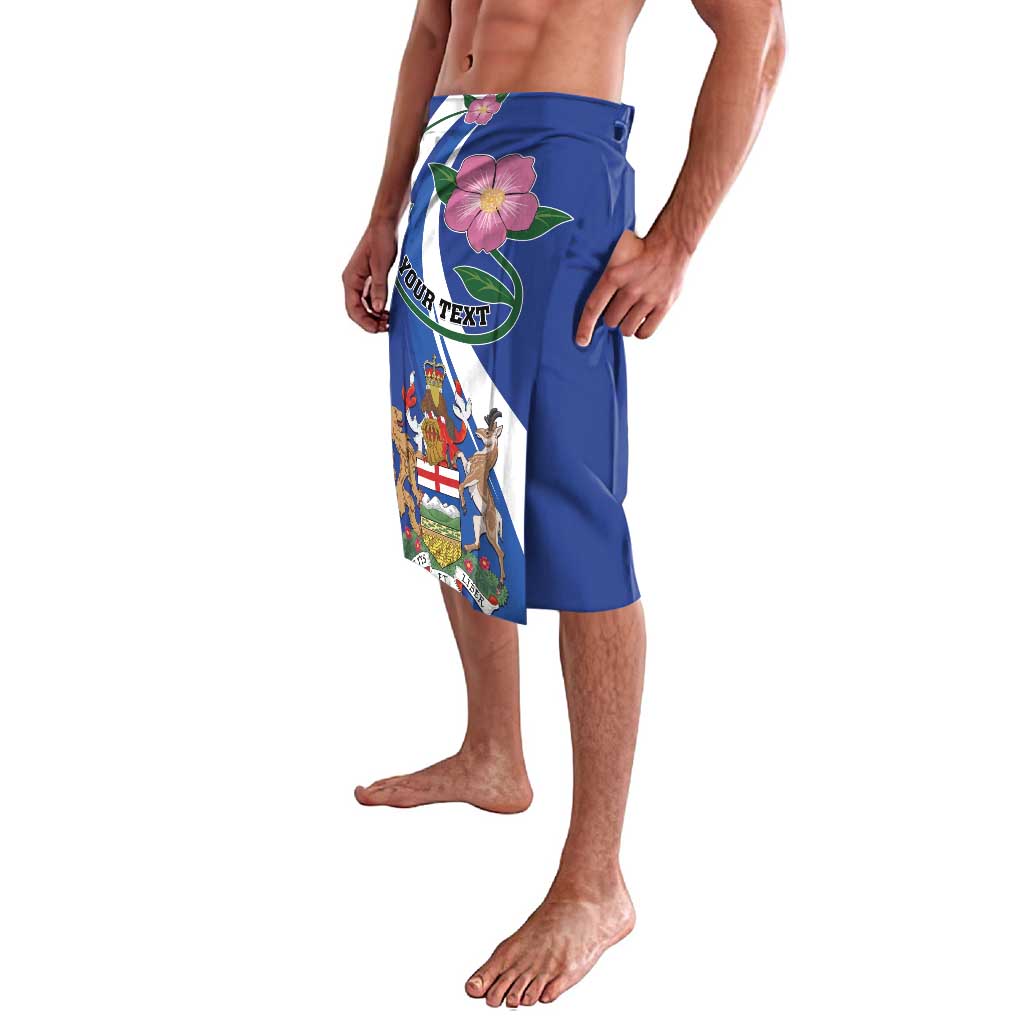 Personalized Canada Alberta Province Lavalava Wild Rose Fortis et liber