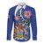 Personalized Canada Alberta Province Long Sleeve Button Shirt Wild Rose Fortis et liber