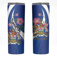 Personalized Canada Alberta Province Skinny Tumbler Wild Rose Fortis et liber