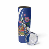 Personalized Canada Alberta Province Skinny Tumbler Wild Rose Fortis et liber