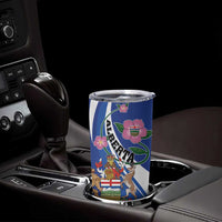 Personalized Canada Alberta Province Tumbler Cup Wild Rose Fortis et liber