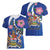 Personalized Canada Alberta Province Women V-Neck T-Shirt Wild Rose Fortis et liber