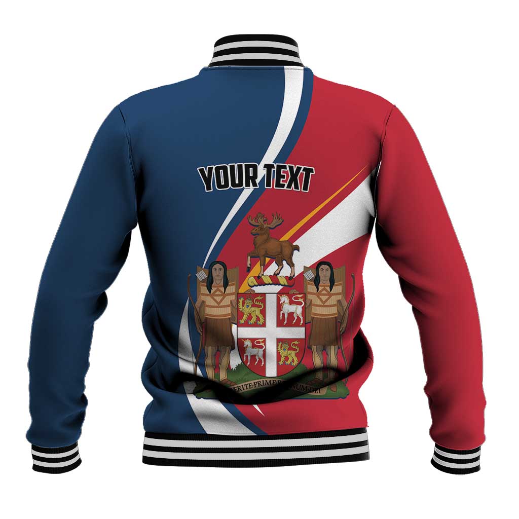 Personalized Canada Newfoundland and Labrador Province Baseball Jacket Quaerite prime regnum Dei