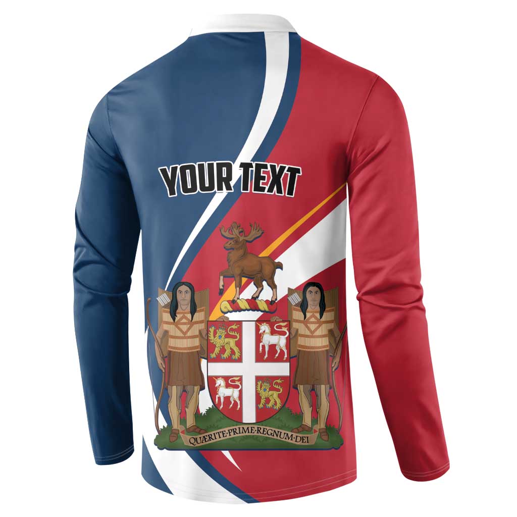 Personalized Canada Newfoundland and Labrador Province Button Sweatshirt Quaerite prime regnum Dei