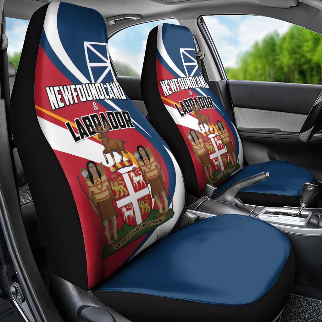 Canada Newfoundland and Labrador Province Car Seat Cover Quaerite prime regnum Dei