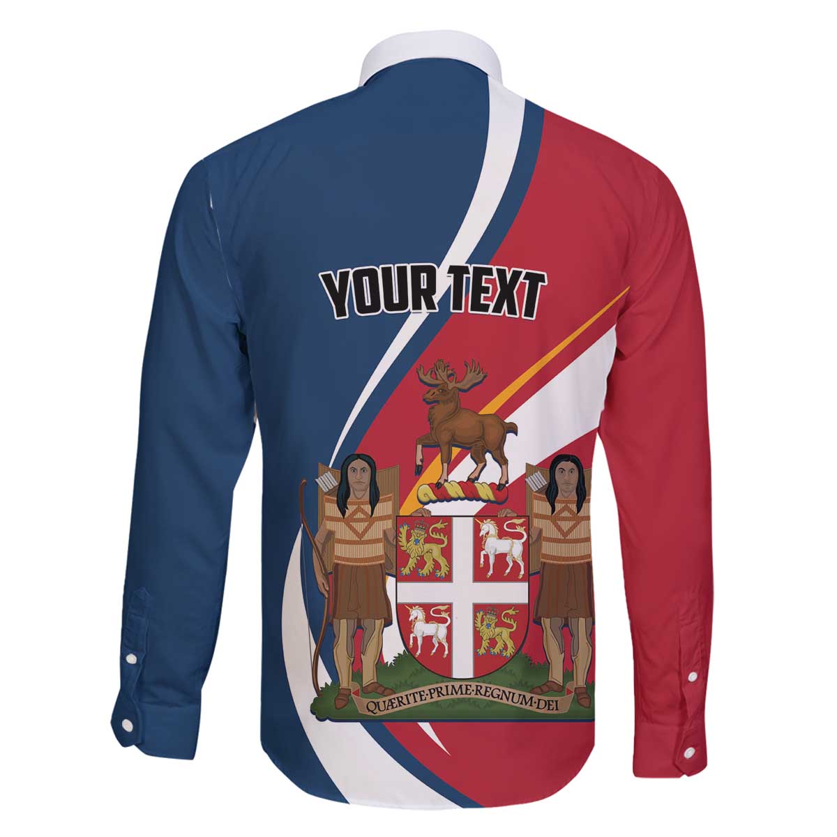 Personalized Canada Newfoundland and Labrador Province Family Matching Off The Shoulder Long Sleeve Dress and Hawaiian Shirt Quaerite prime regnum Dei