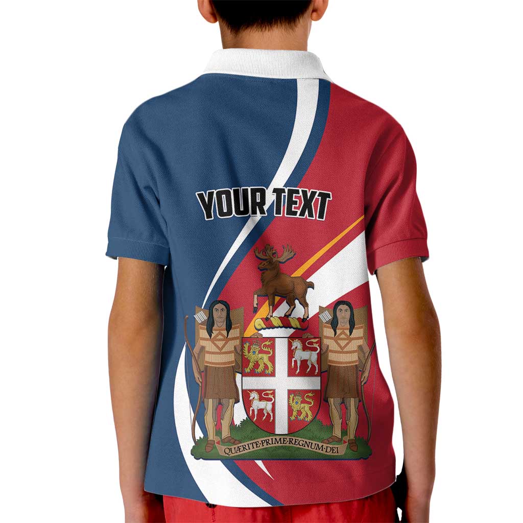 Personalized Canada Newfoundland and Labrador Province Kid Polo Shirt Quaerite prime regnum Dei