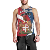 Personalized Canada Newfoundland and Labrador Province Men Tank Top Quaerite prime regnum Dei