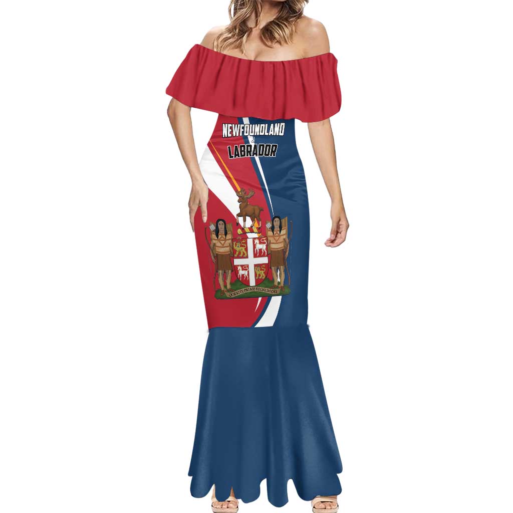 Personalized Canada Newfoundland and Labrador Province Mermaid Dress Quaerite prime regnum Dei