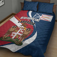 Canada Newfoundland and Labrador Province Quilt Bed Set Quaerite prime regnum Dei