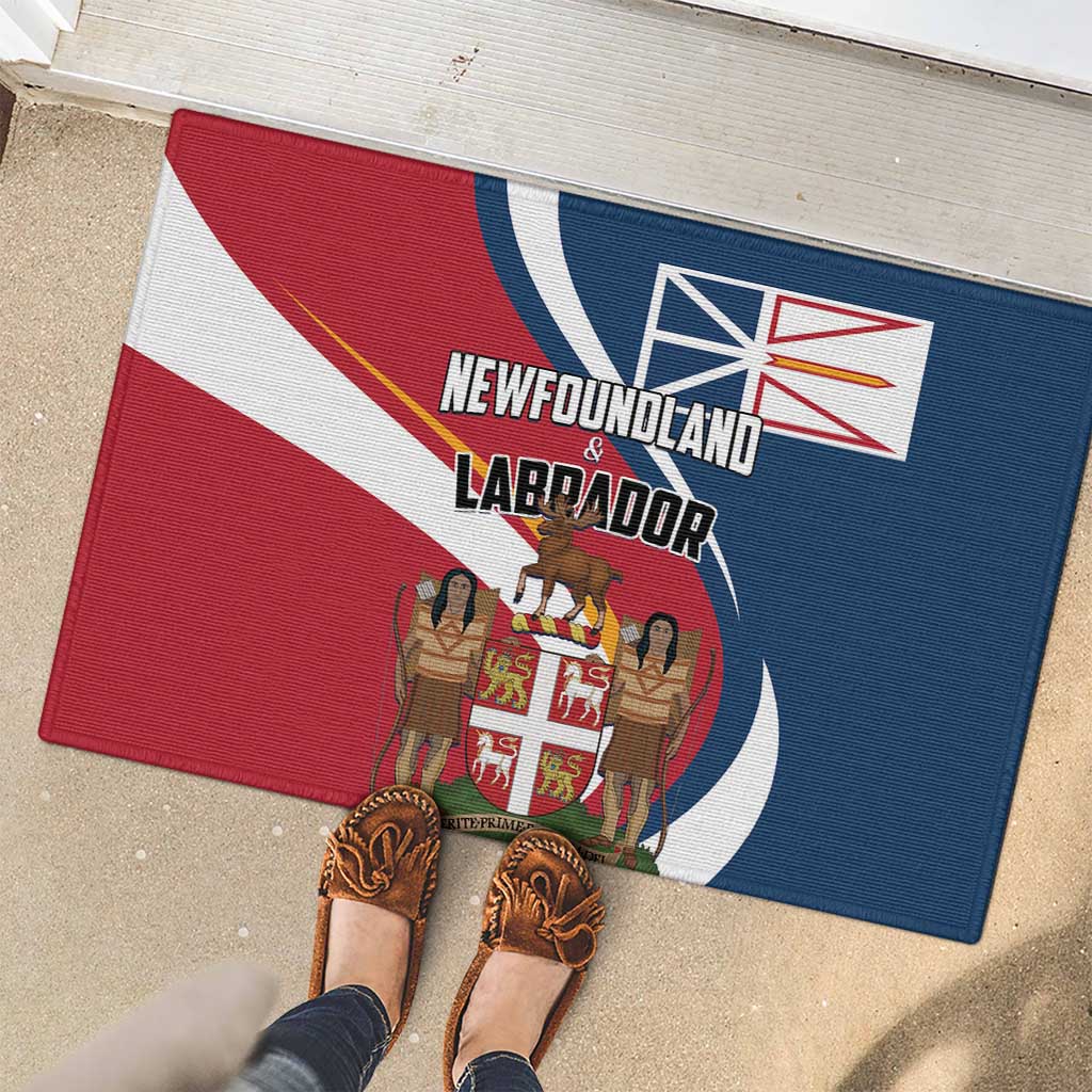 Canada Newfoundland and Labrador Province Rubber Doormat Quaerite prime regnum Dei
