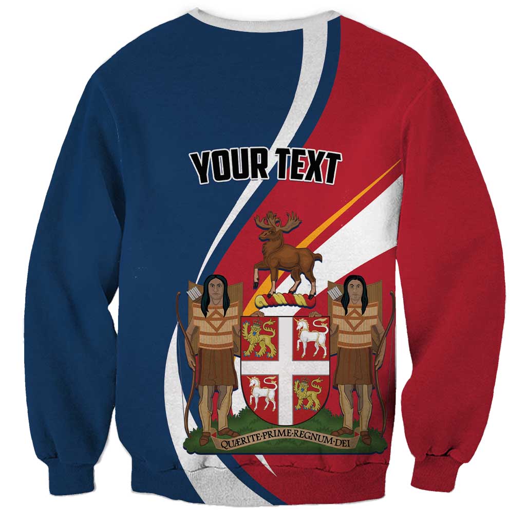 Personalized Canada Newfoundland and Labrador Province Sweatshirt Quaerite prime regnum Dei