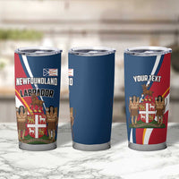 Personalized Canada Newfoundland and Labrador Province Tumbler Cup Quaerite prime regnum Dei