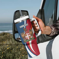 Personalized Canada Newfoundland and Labrador Province Tumbler With Handle Quaerite prime regnum Dei