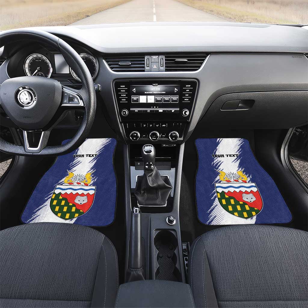 Canada Northwest Territories Car Mats White Fox Grunge Stylized