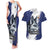 Personalized Canada Northwest Territories Couples Matching Tank Maxi Dress and Hawaiian Shirt White Fox Grunge Stylized