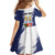 Personalized Canada Northwest Territories Kid Short Sleeve Dress White Fox Grunge Stylized