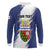 Personalized Canada Northwest Territories Long Sleeve Polo Shirt White Fox Grunge Stylized