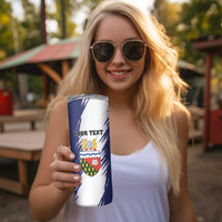 Personalized Canada Northwest Territories Skinny Tumbler White Fox Grunge Stylized