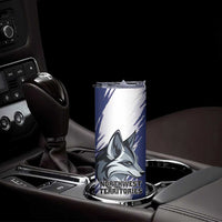 Personalized Canada Northwest Territories Skinny Tumbler White Fox Grunge Stylized
