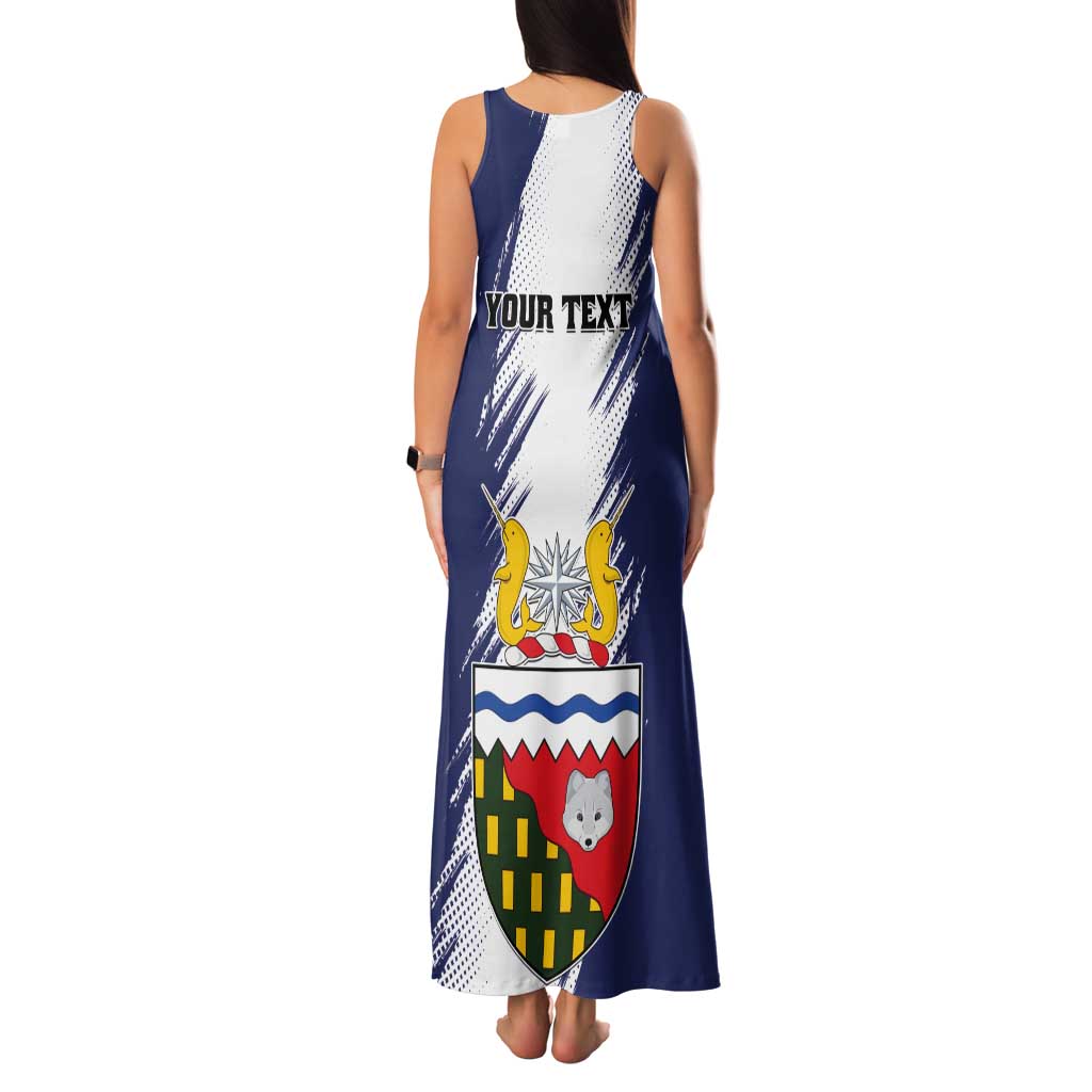 Personalized Canada Northwest Territories Tank Maxi Dress White Fox Grunge Stylized