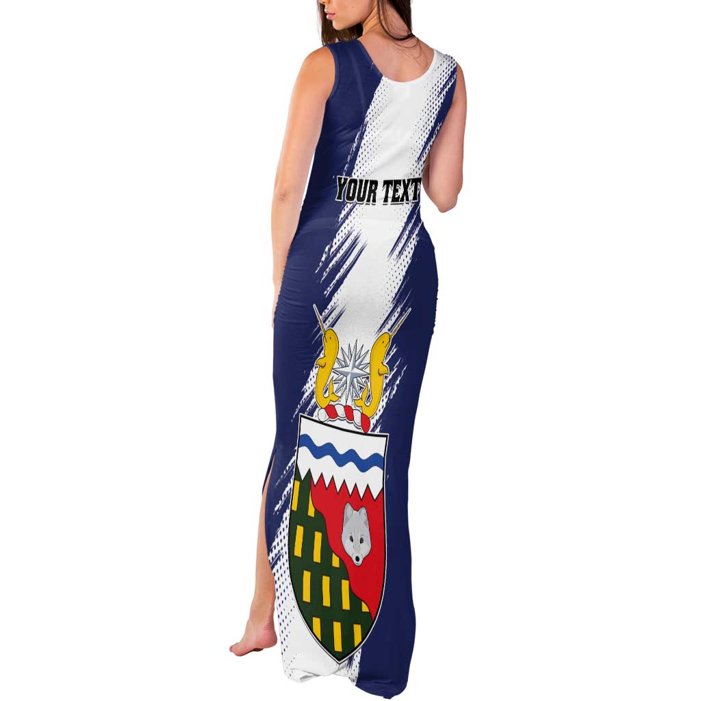 Personalized Canada Northwest Territories Tank Maxi Dress White Fox Grunge Stylized
