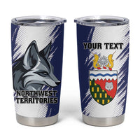 Personalized Canada Northwest Territories Tumbler Cup White Fox Grunge Stylized