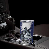 Personalized Canada Northwest Territories Tumbler Cup White Fox Grunge Stylized