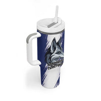 Personalized Canada Northwest Territories Tumbler With Handle White Fox Grunge Stylized