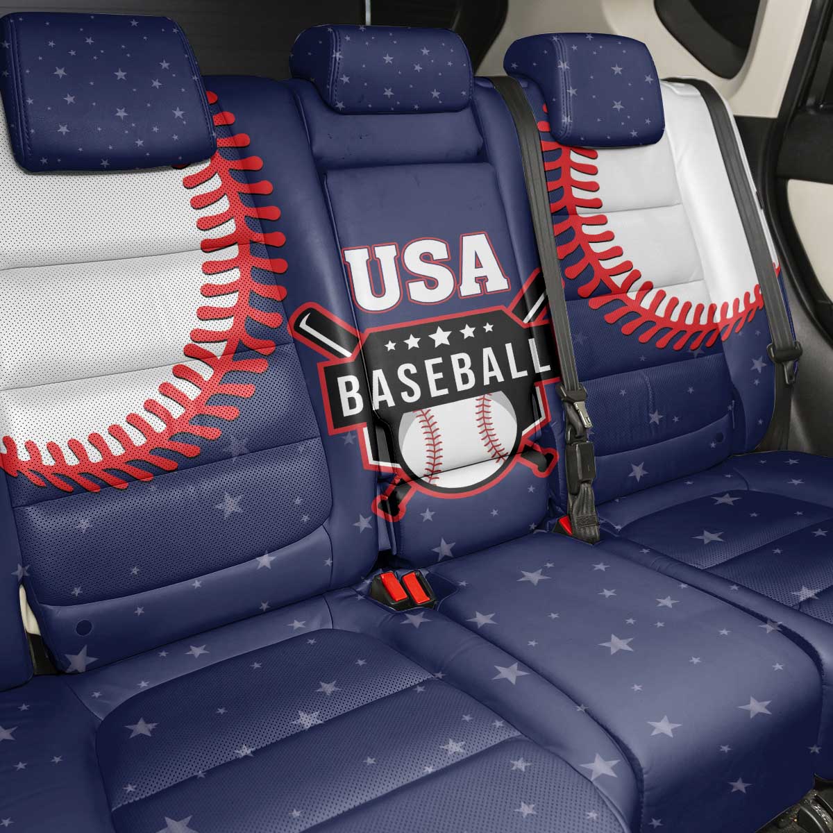 USA 2025 Baseball Back Car Seat Cover United States Team For Glory