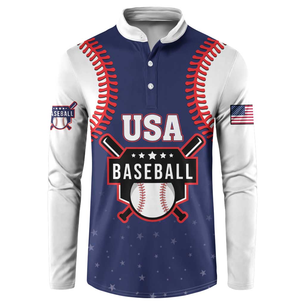 Custom USA 2025 Baseball Button Sweatshirt United States Team For Glory