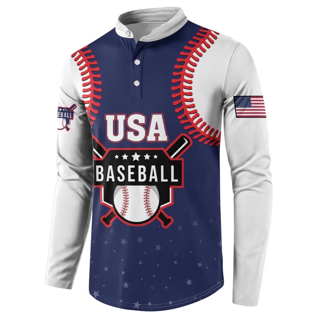 Custom USA 2025 Baseball Button Sweatshirt United States Team For Glory