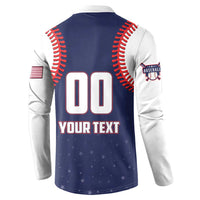 Custom USA 2025 Baseball Button Sweatshirt United States Team For Glory